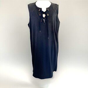 Wendy Williams Y2K Ombre Sheath Dress Size 1X Black Distressed Grunge Punk Emo